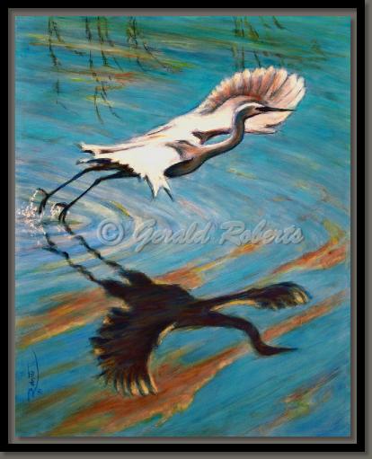 PowerandGraceSnowyEgret2web