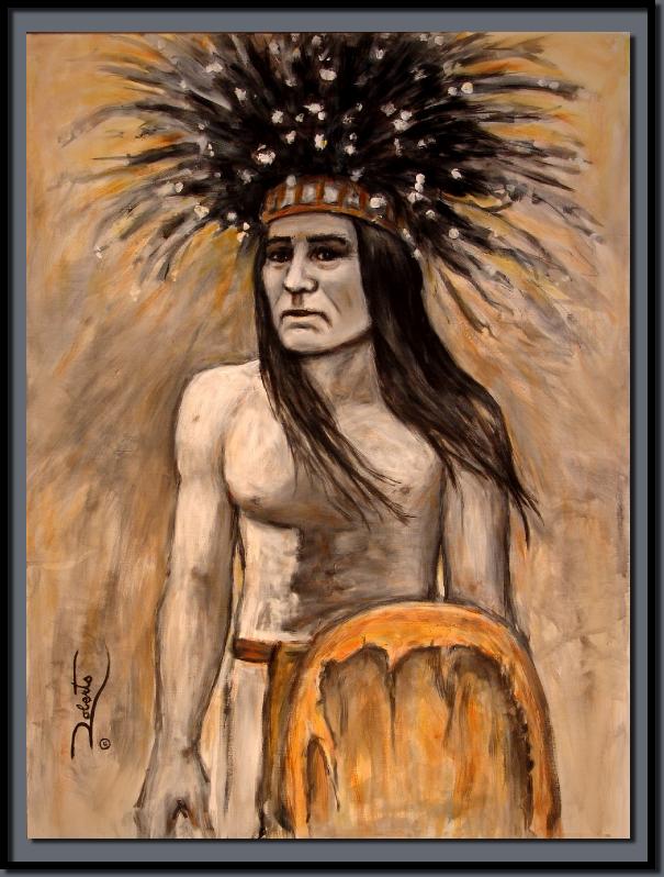 WhiteSpiritWarrior30x40acryliconcanvas